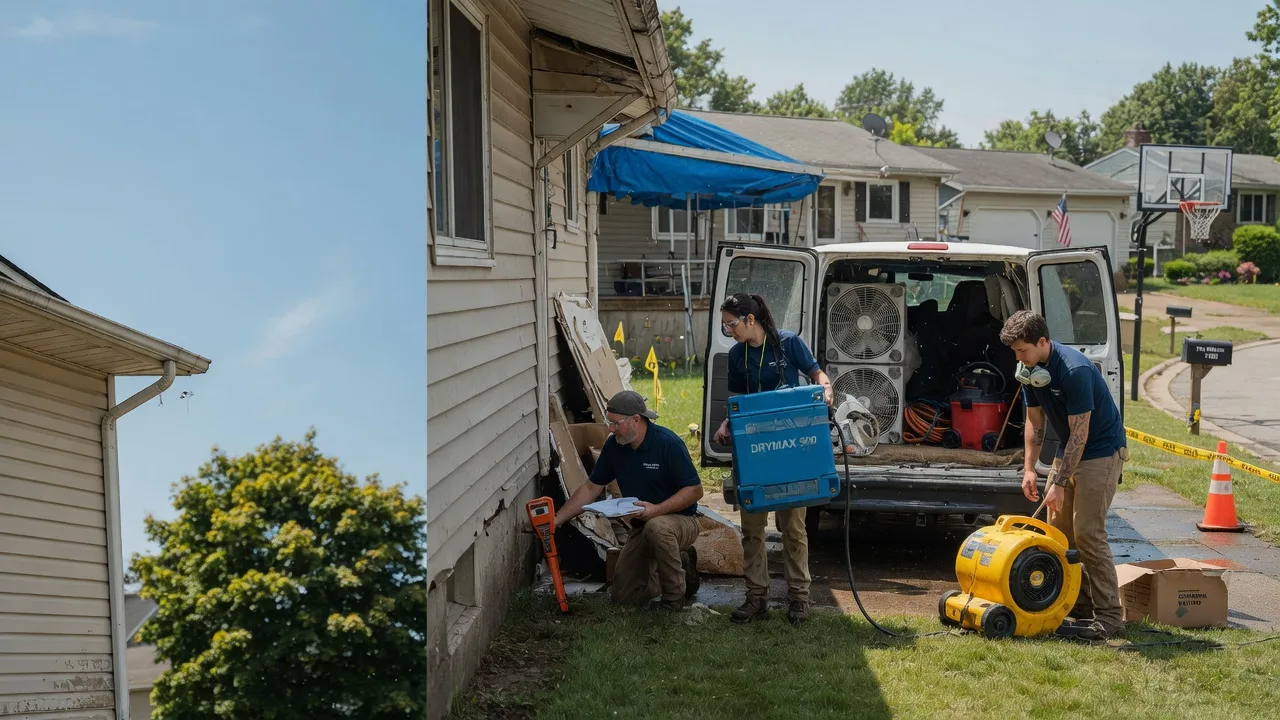 Ceiling Leak Cleanup in Haubstadt, IN near me